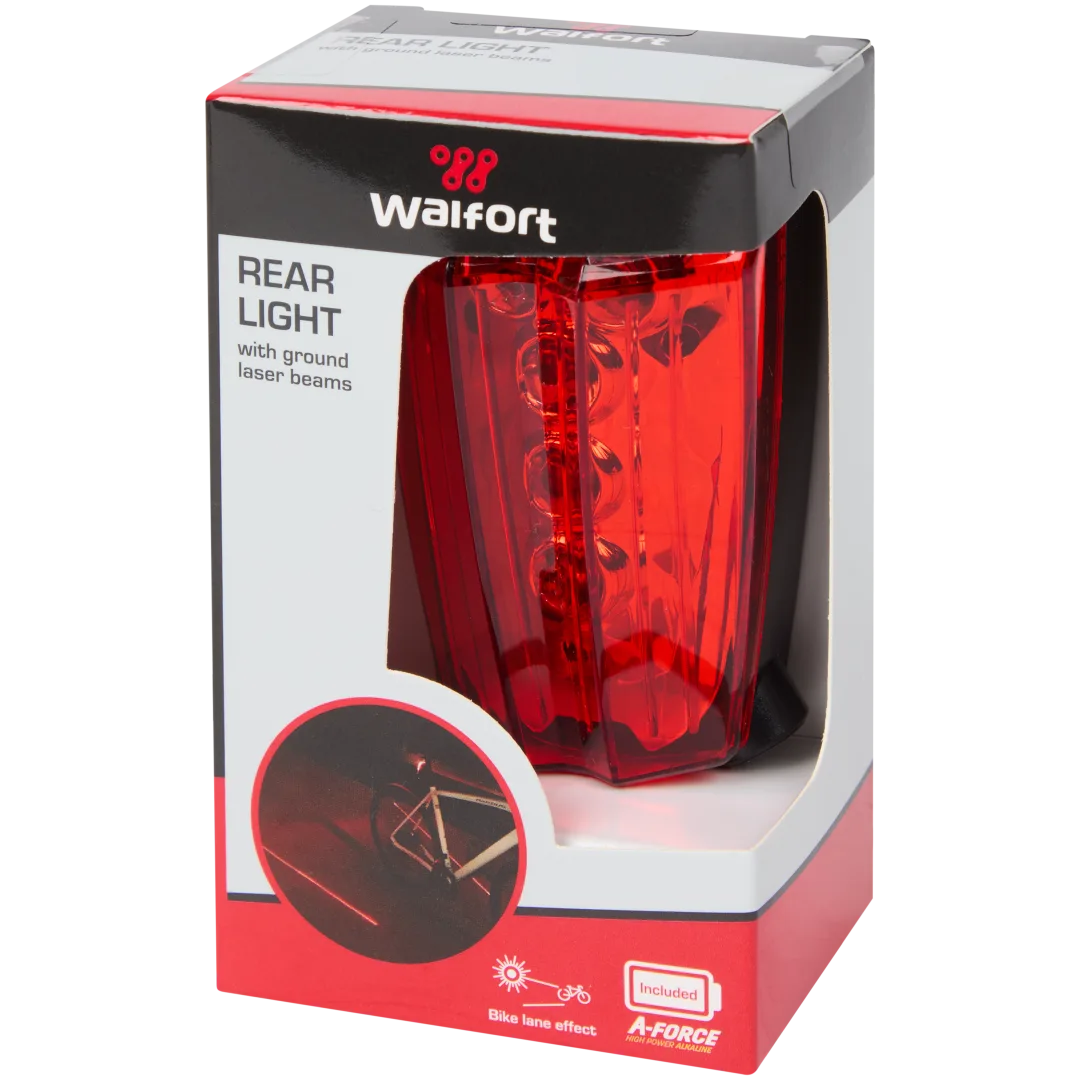 Walfort achterlicht met laser 10 lumen