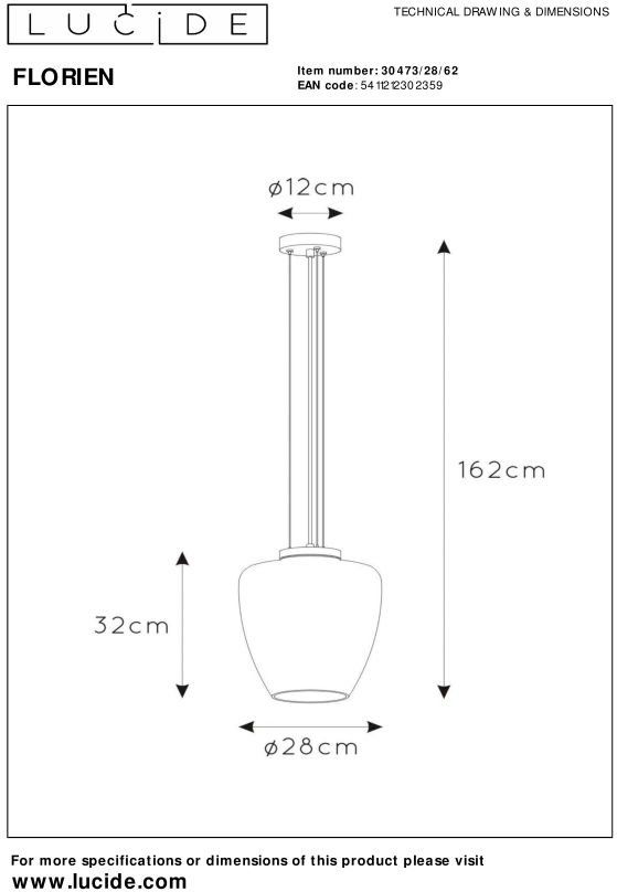 Lucide Florien Hanglamp