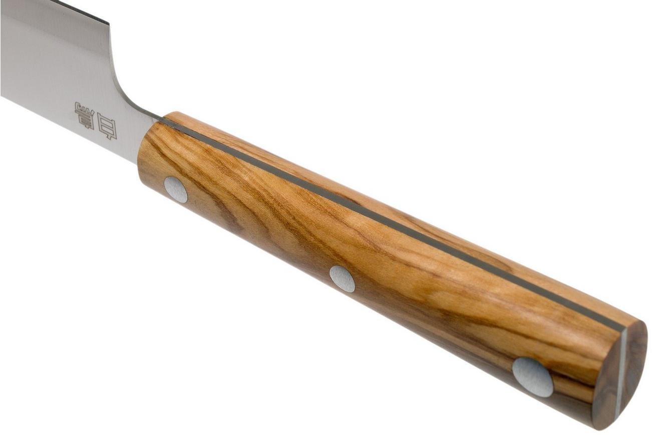 Due Cigni Hakucho gyuto 17,5 cm, olijfhout