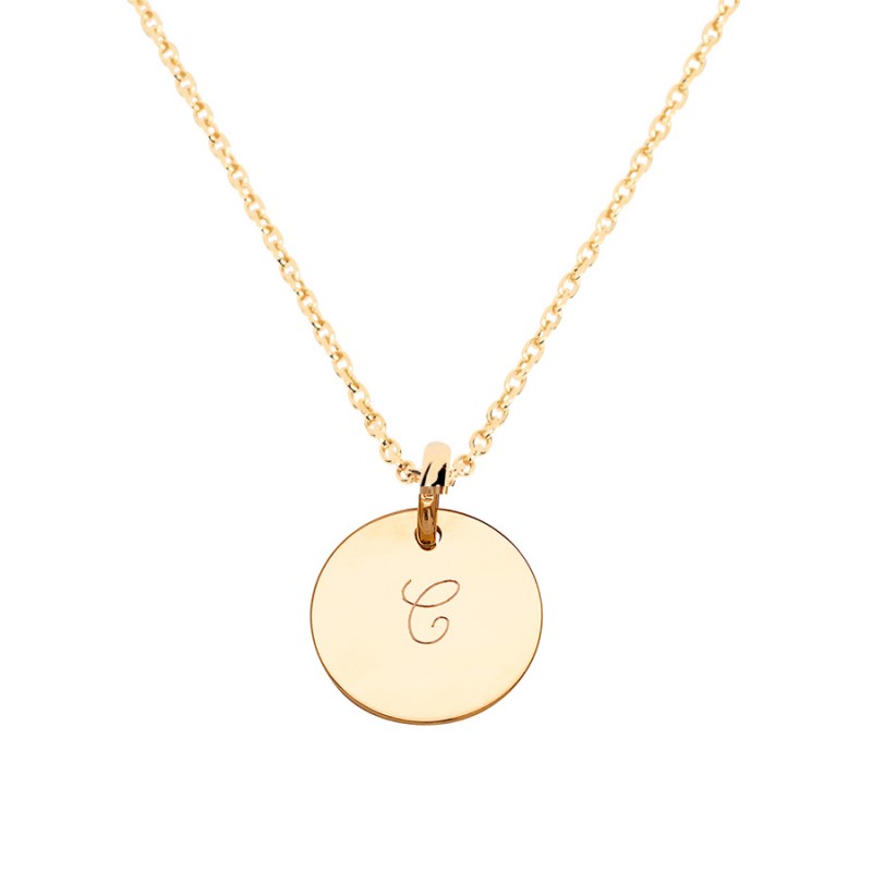 Collier enfant médaille plaqué or 3 microns