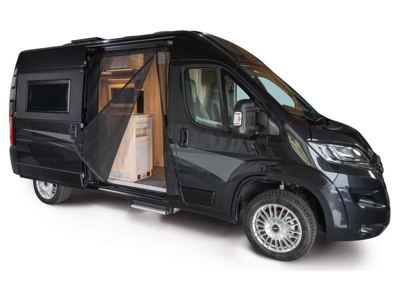 Van Quito Schiebetürenmoskitonetz, fine-mesh Citroën, Fiat, Schiebetürenmoskitonetz Magnetreissverschluss, für Fahrzeughöhe H2/H3 von Citroën, Fiat, Opel, Peugeot, Toyota, Beifahrerseite (rechts), Maschenweite Fine-mesh