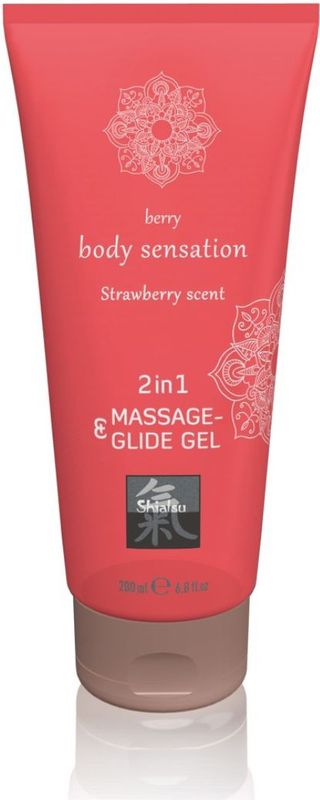 Shiatsu Massage- & Glide Gel 2 In 1 - Framboos