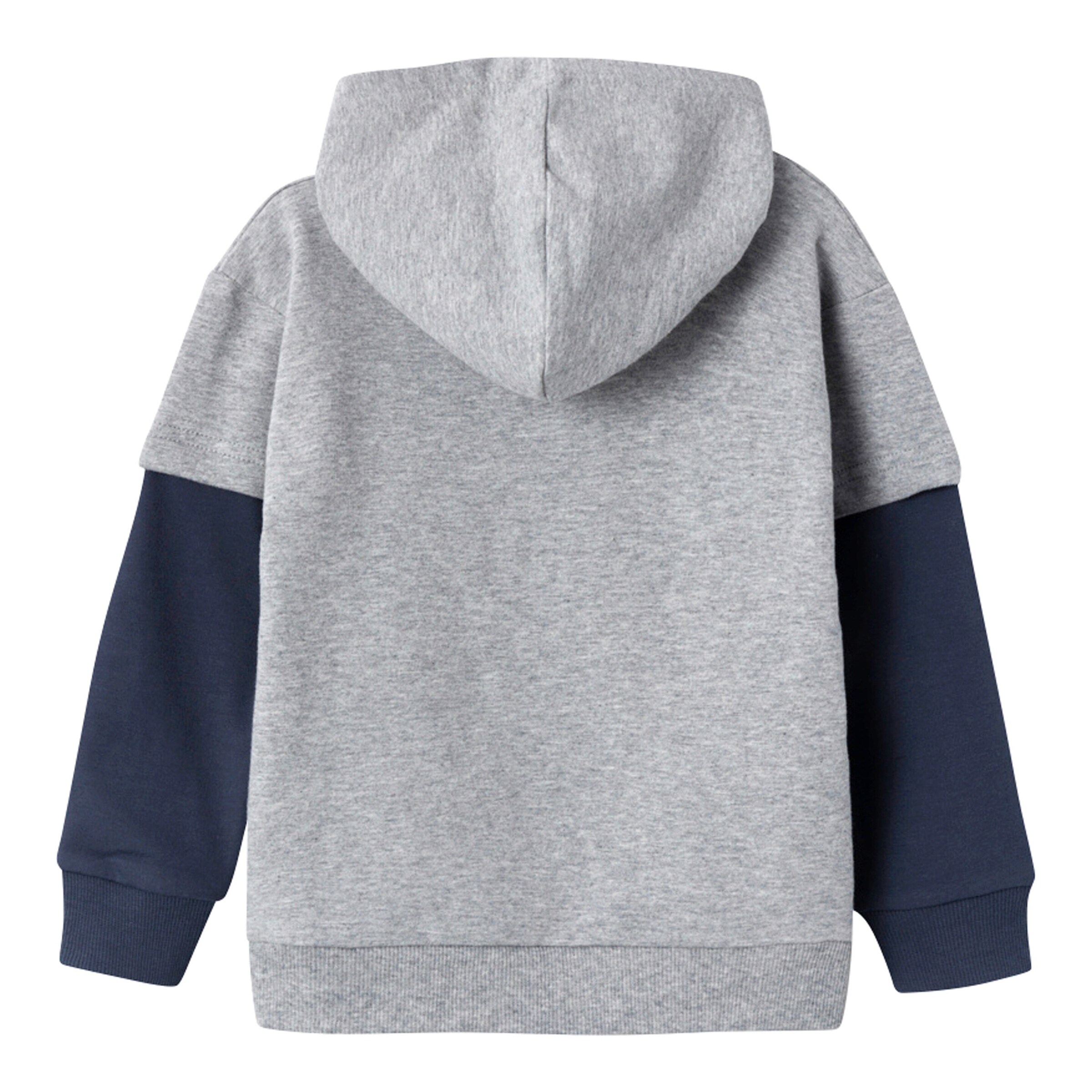 NAME IT Sweatshirt 2in1 mit Kapuze Game Time grau/marine