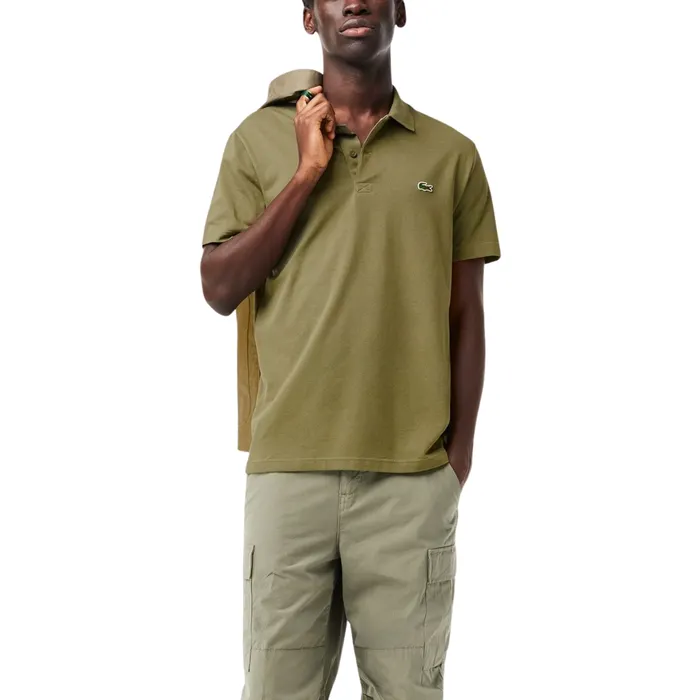 Lacoste Ribbed Collar Polo Heren