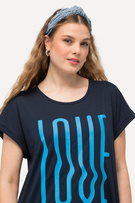T-Shirt, LOVE, Oversized, Rundhals, Halbarm