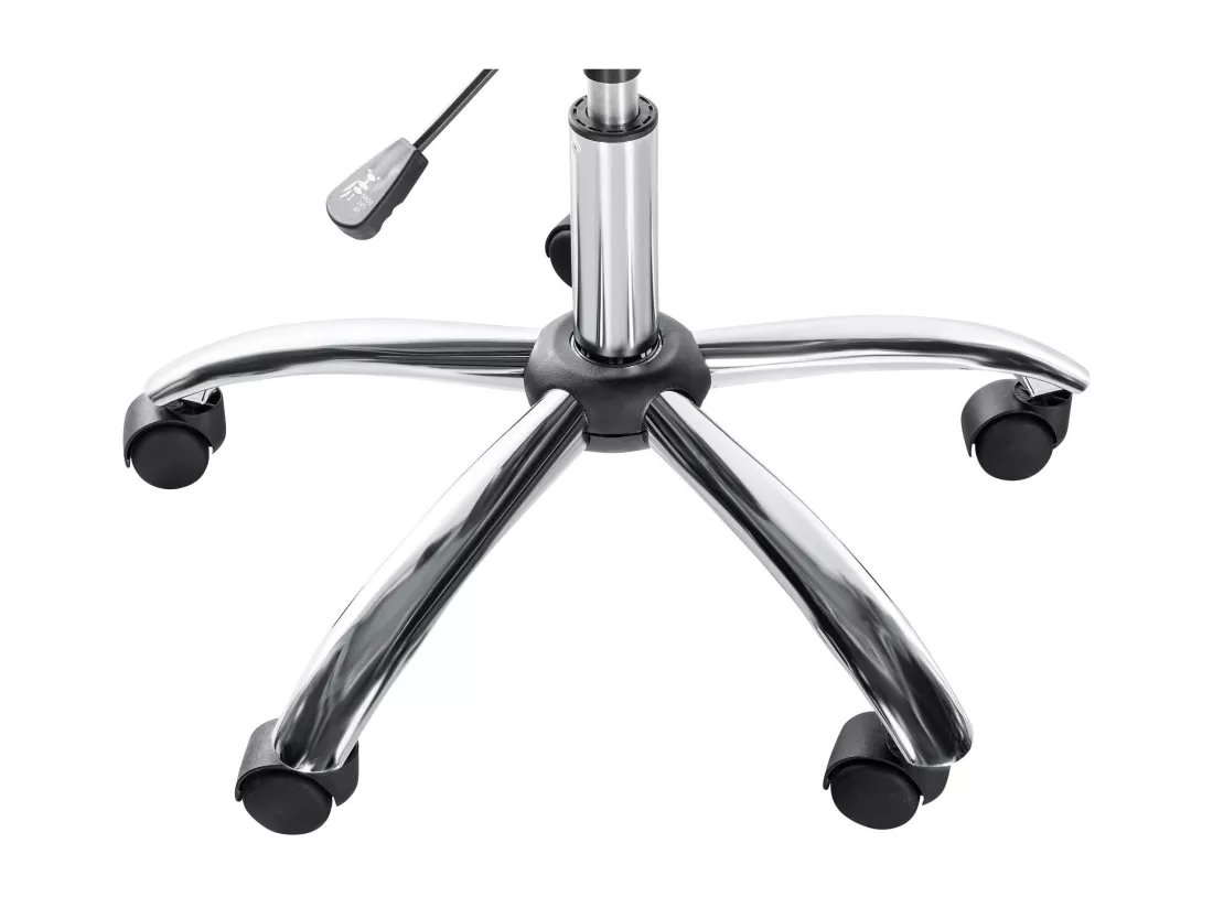 Tabouret de bureau - Tissu - Marron - Lazio