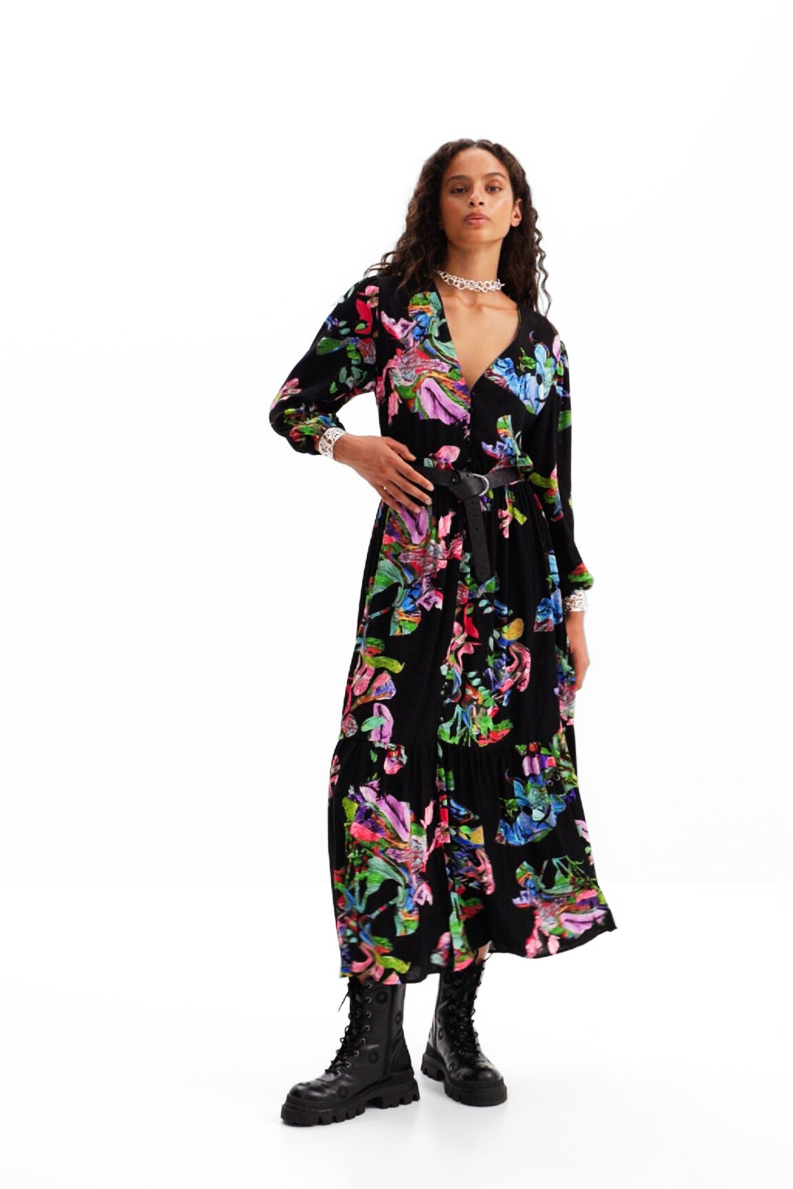 Robe chemise longue M. Christian Lacroix
