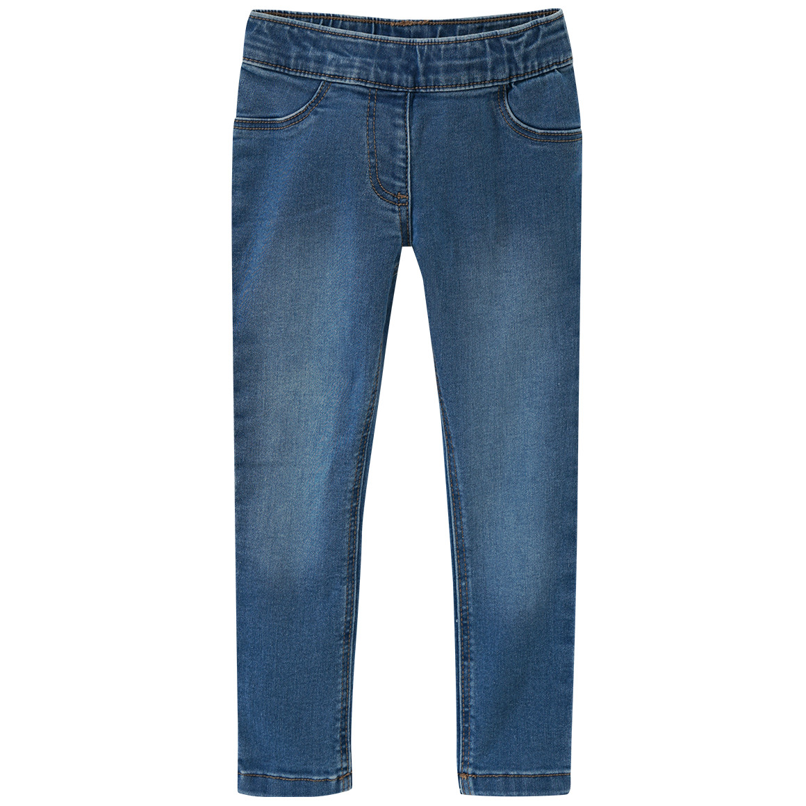 Famy 3 Mädchen Jeggings mit Stretch-Bund hellblau / dunkelblau / dunkelgrau