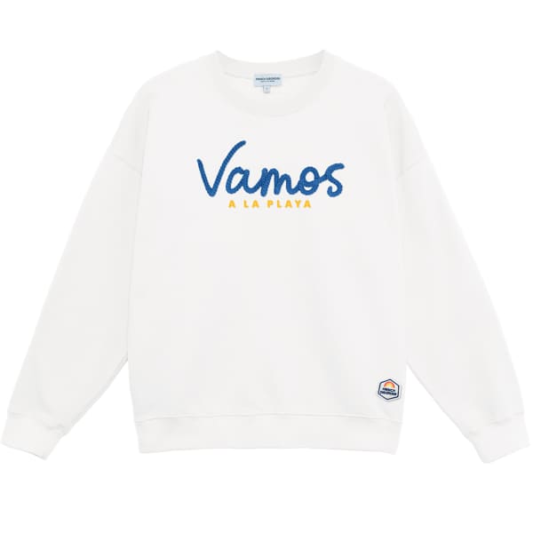 Sweatshirt FRENCH DISORDER ROSIE VAMOS A LA PLAYA W WHITE