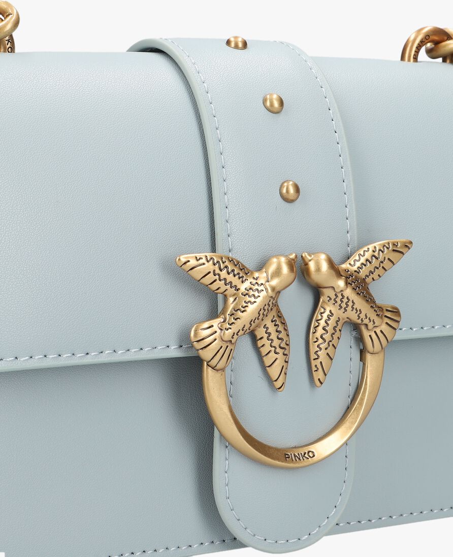 PINKO blauwe pinko schoudertas love one mini cl