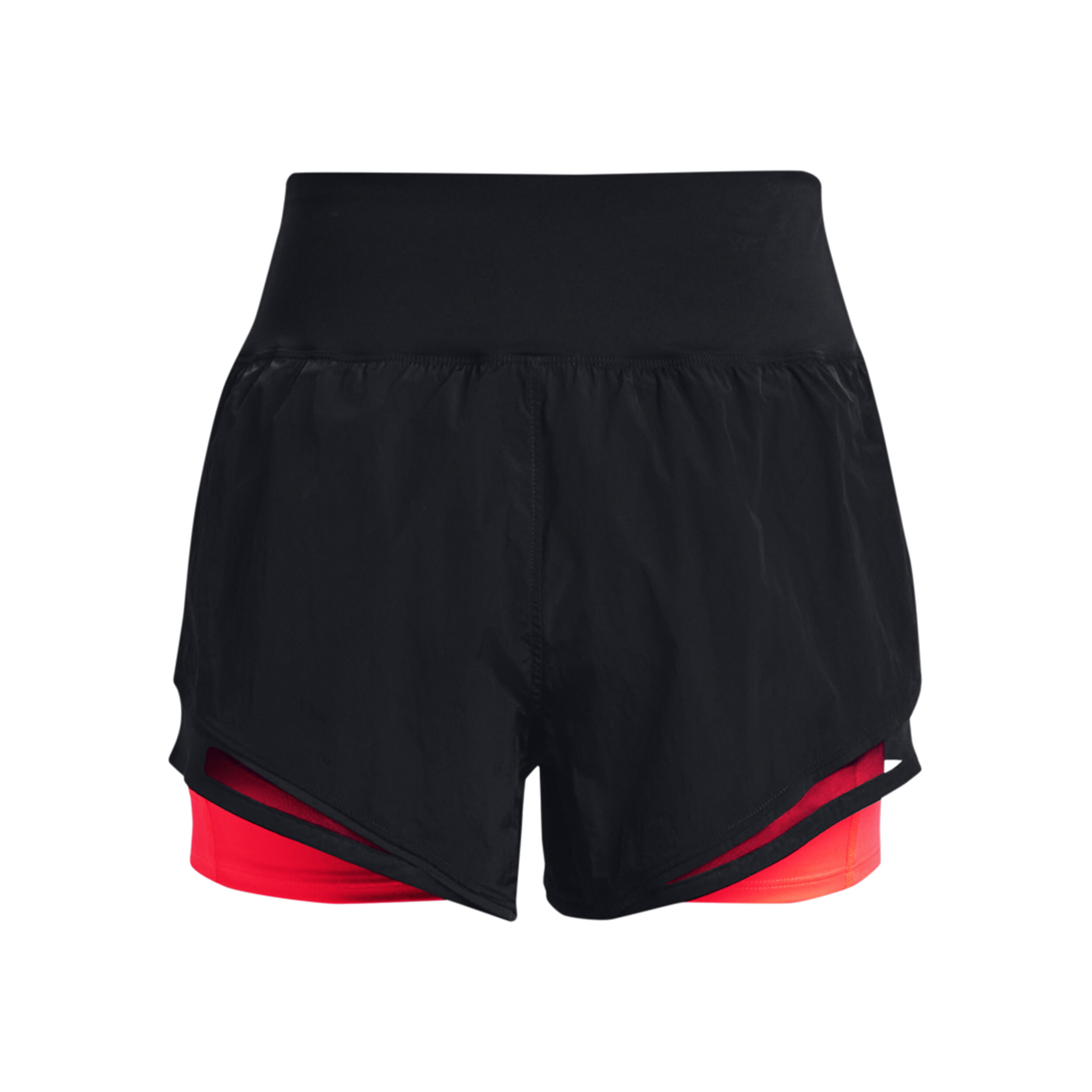 Under Armour Run Everywhere Shorts Femmes - Noir , Rouge Fluo