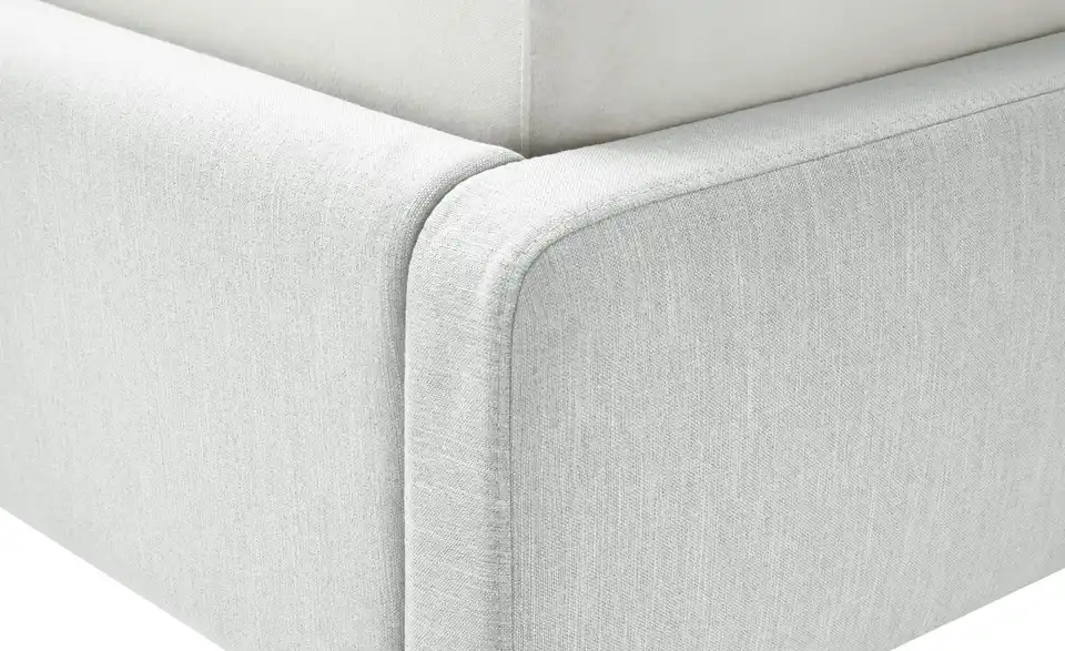 Polsterbett Lotte 160 cm Hellgrau