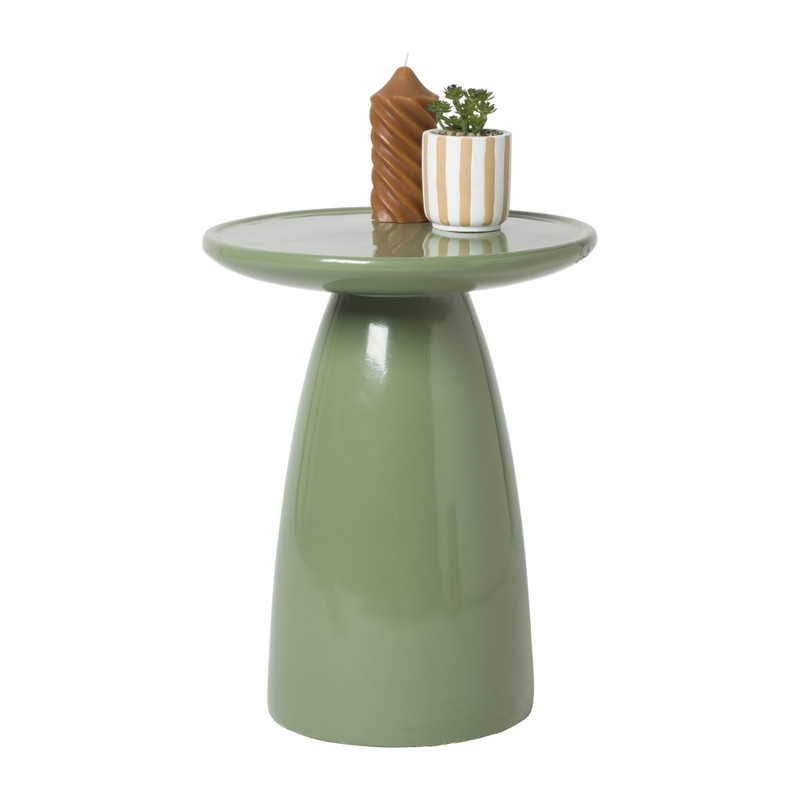 Bijzettafel Paris - groen - ø36x46 cm