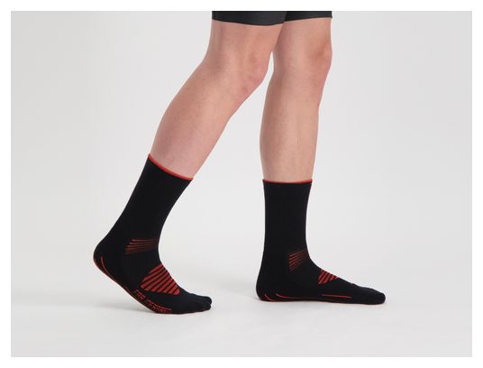 Chaussettes BBB InFraRouge FIRFeet Noir / Rouge