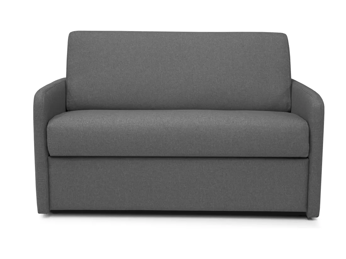 Fauteuil convertible express en tissu gris foncé - Couchage lattes larges 100 cm - NADOA