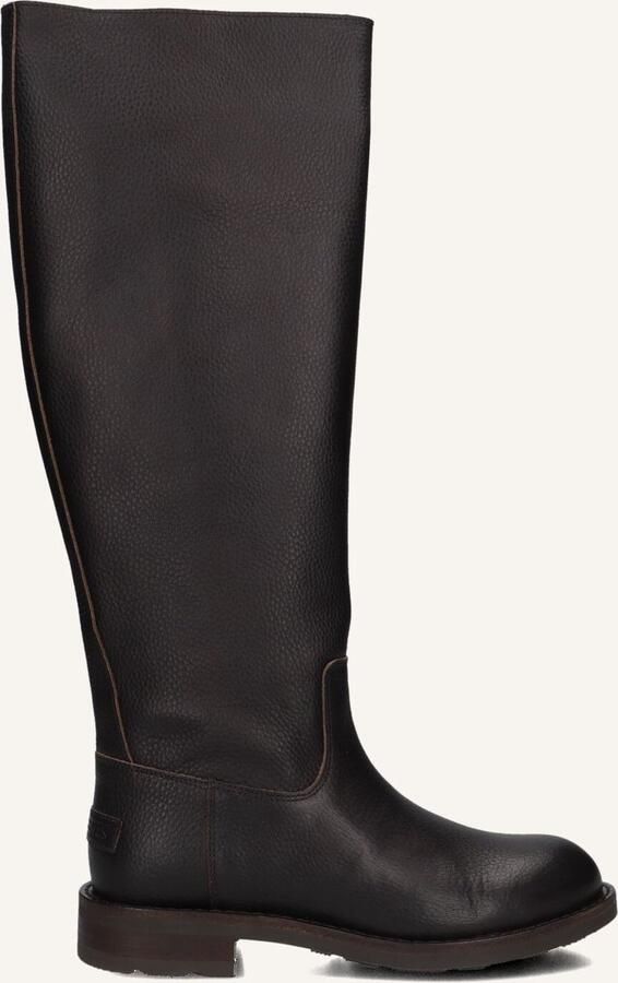 SHABBIES Hoge Laarzen Dames Alyd Tuba Maat: 39 Materiaal: Leer Kleur: Bruin