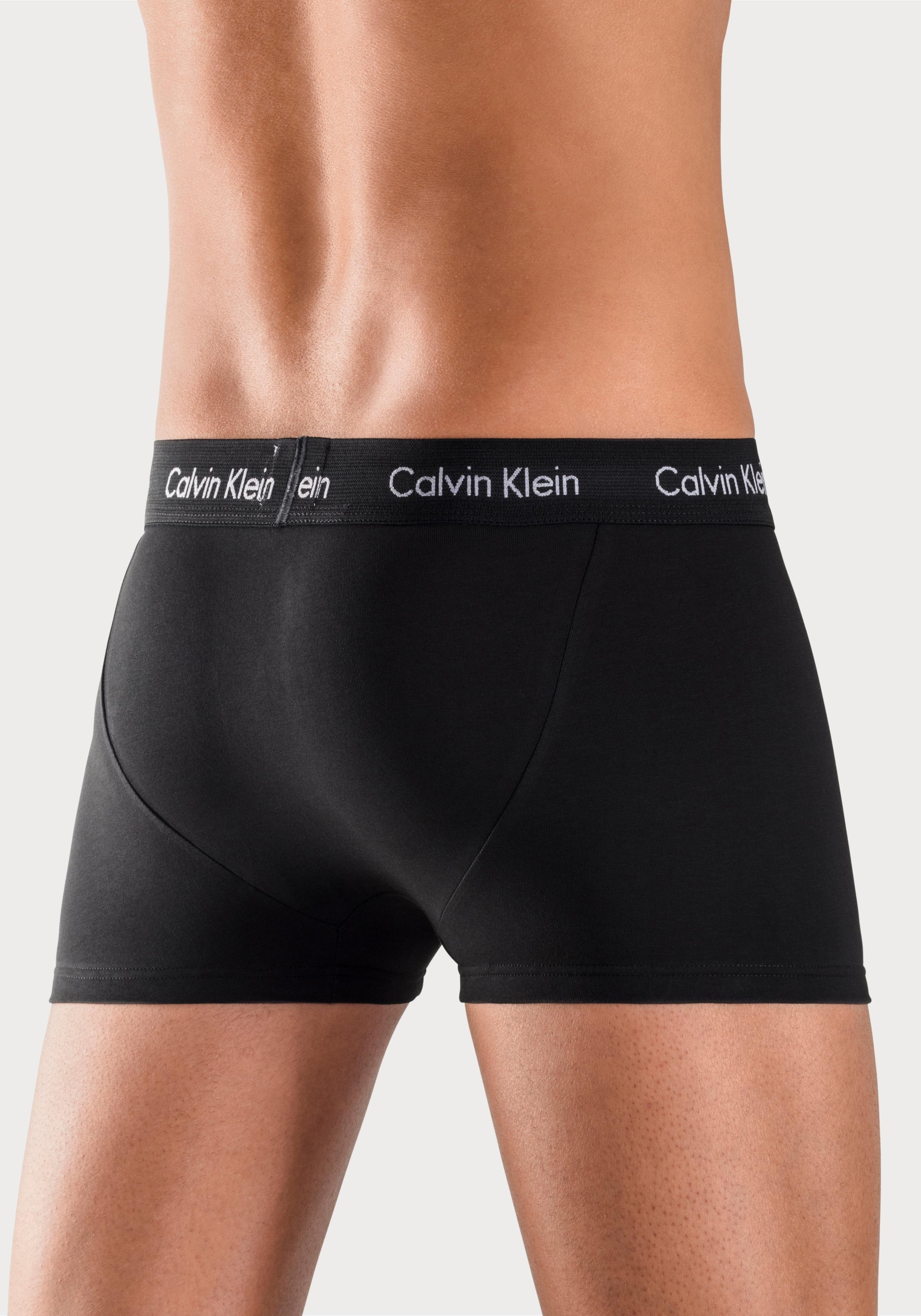 Calvin Klein Underwear Trunk »CK TRUNK 3 PACK«, 3 Stk. in blautönen mit Logo-Elastikbund