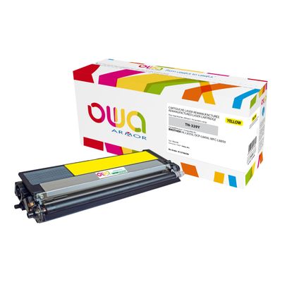 Cartouche laser compatible Brother TN329 - jaune - Owa K15789OW