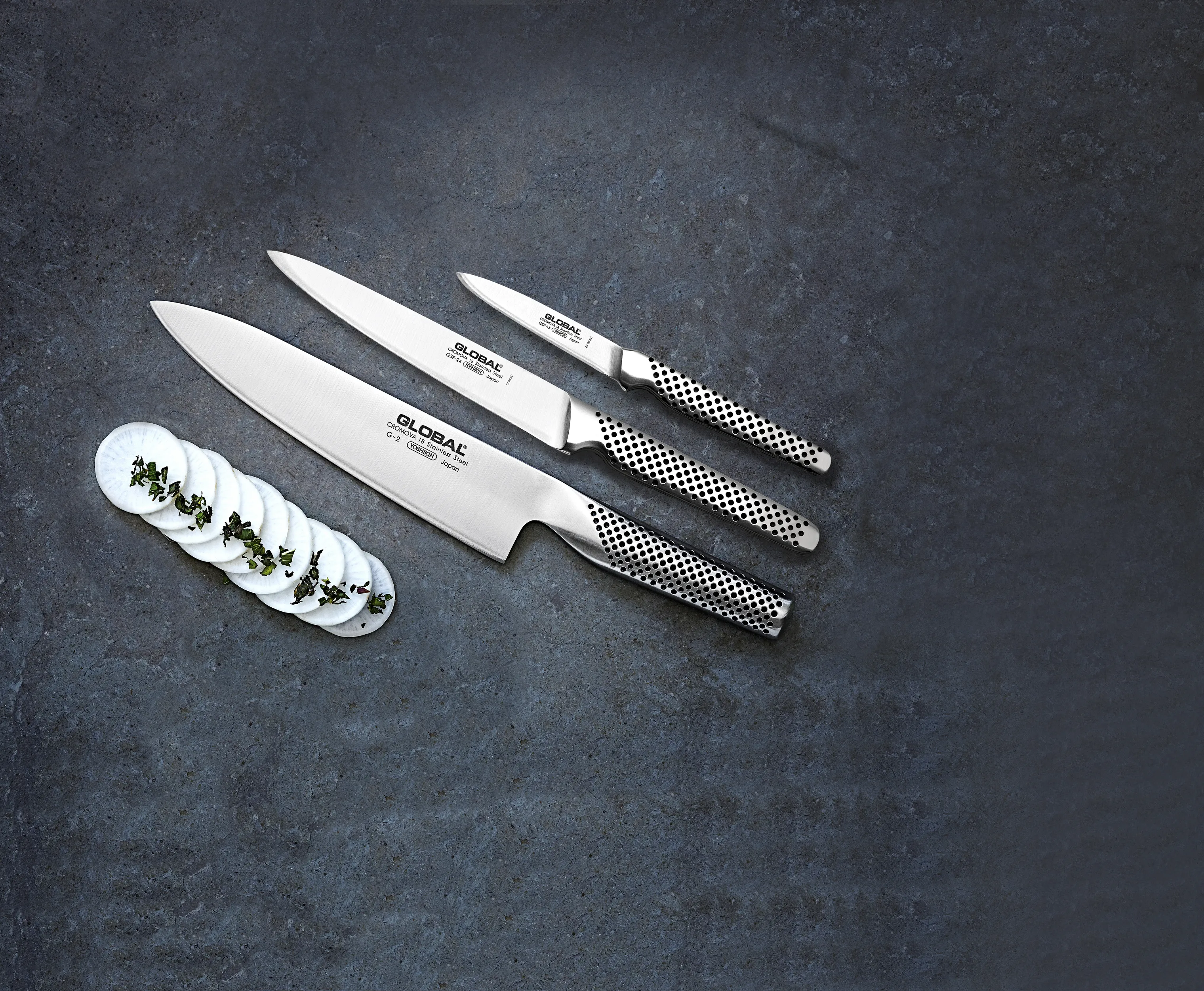 Global Classic G-551524 Knivsæt - 3 dele