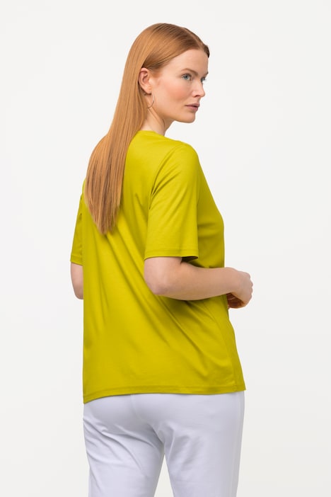 T-Shirt, Classic, V-Ausschnitt, Halbarm