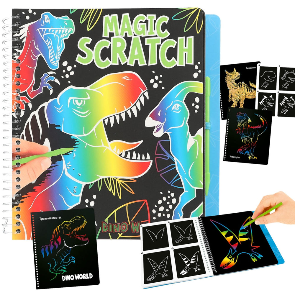 Køb Dino World Magic Scratch Bog