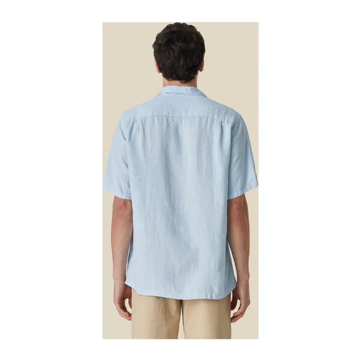 Portuguese Flannel Chemisette Camp Lin | Bleu ciel