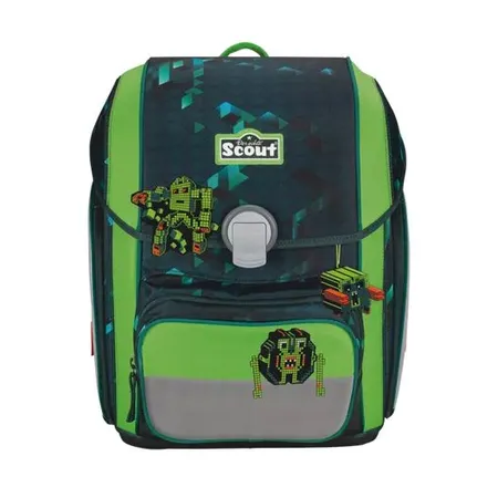 Scout Schulranzen-Set Genius DIN Cubes, 4-teilig