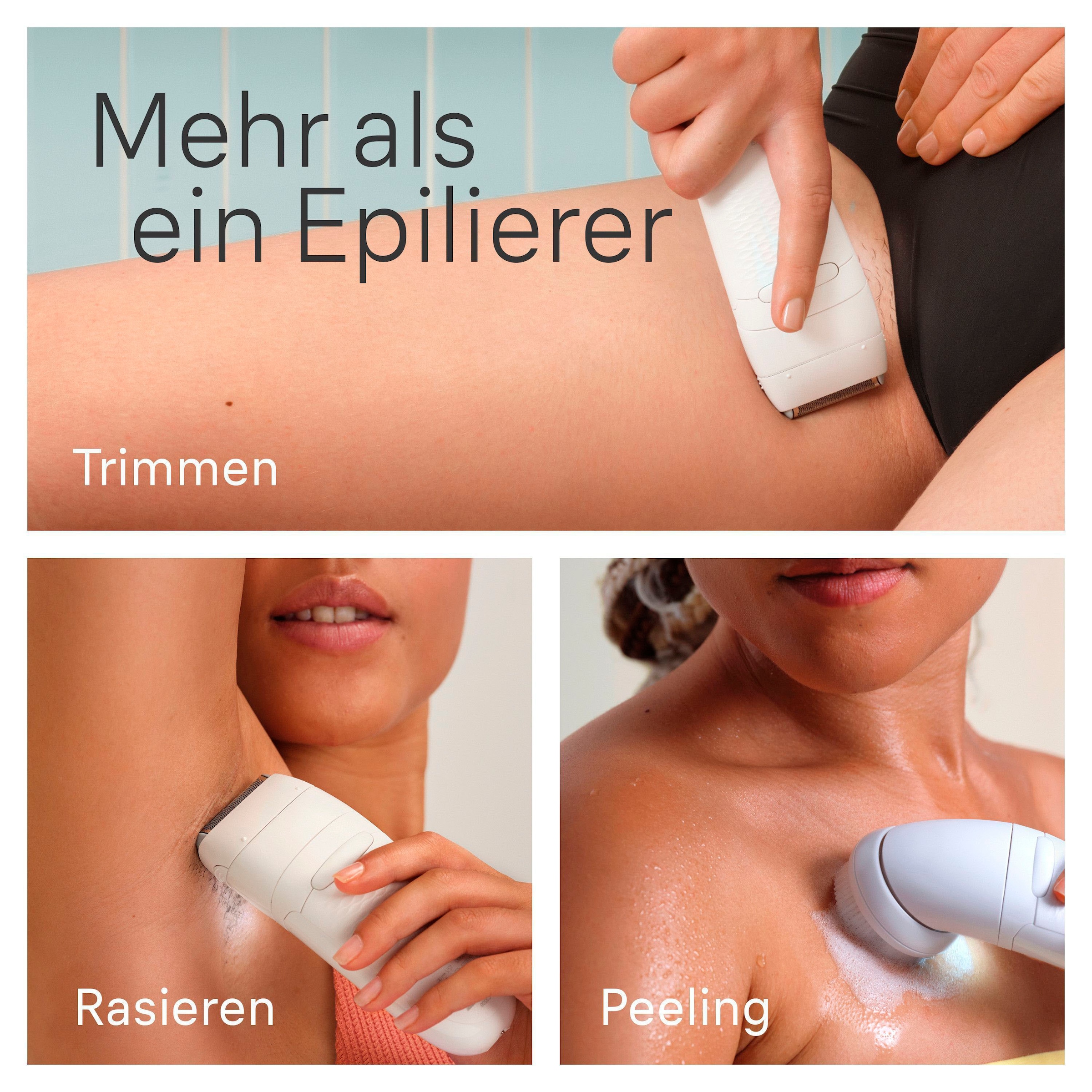Braun Epilierer »Silk-épil 5 5-060« mit Rasieraufsatz, Trimmeraufsatz und Peeling Aufsätzen