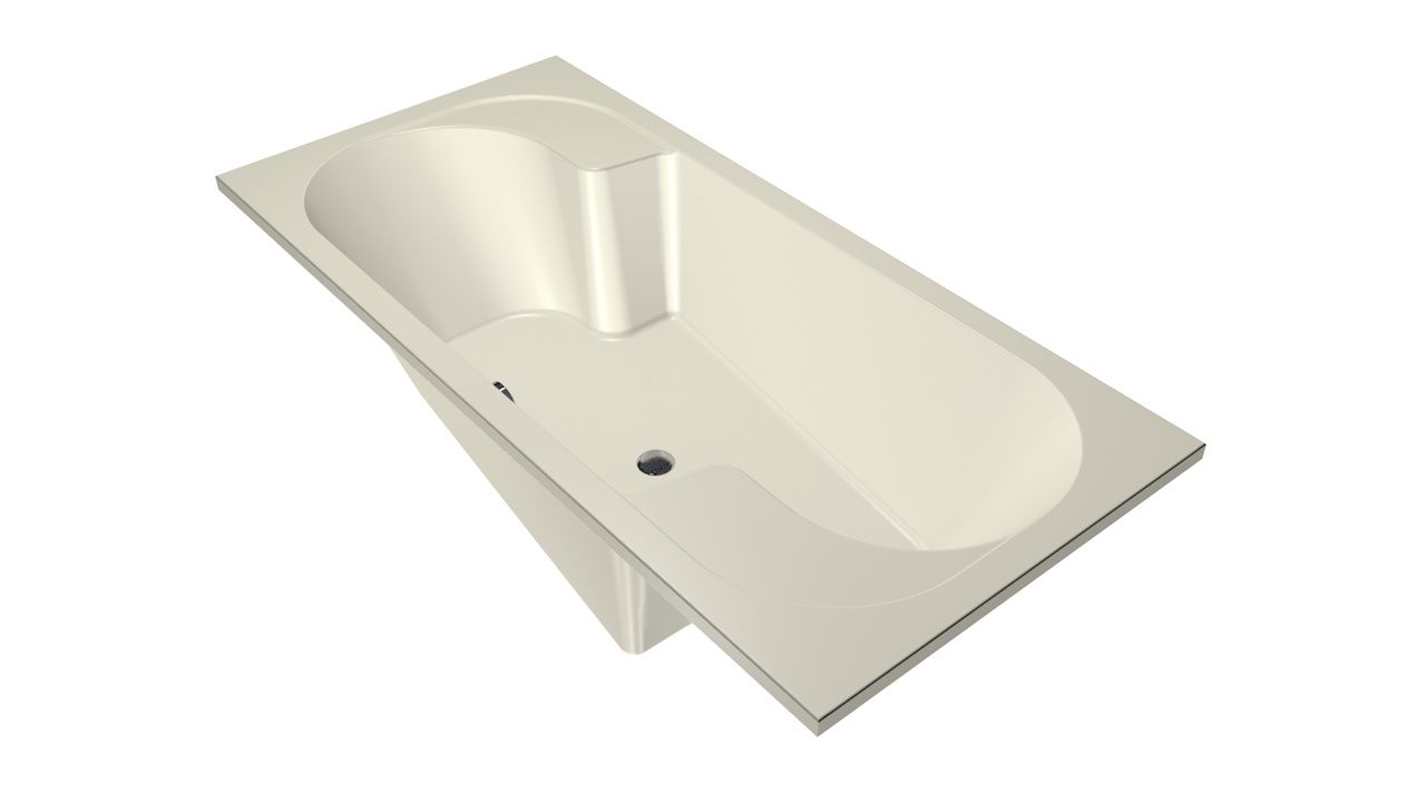 Xenz Parel ligbad acryl 190x90x45cm pergamon