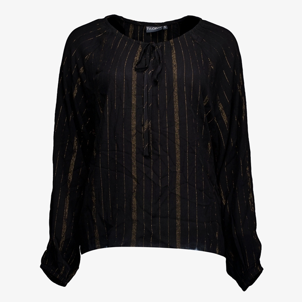 TwoDay dames blouse met goudkleurig details