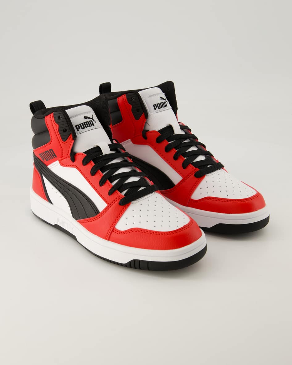 Puma Rebound V6 Mid Jr. Sneaker in Weiß