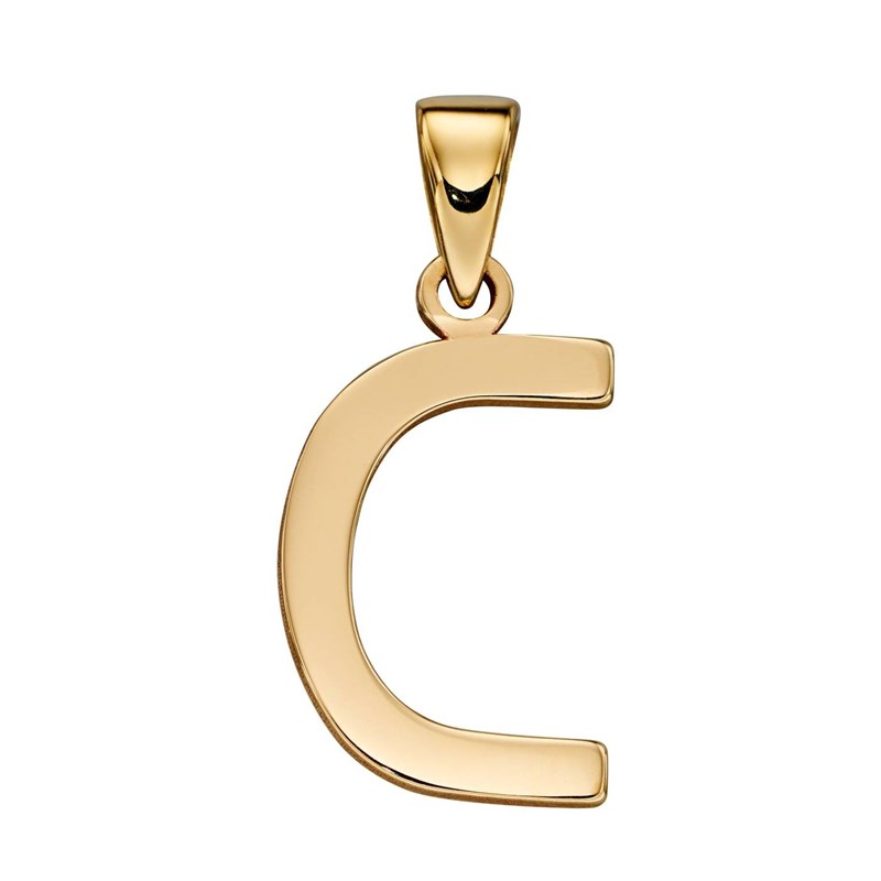 Collier lettre C en or 375/1000