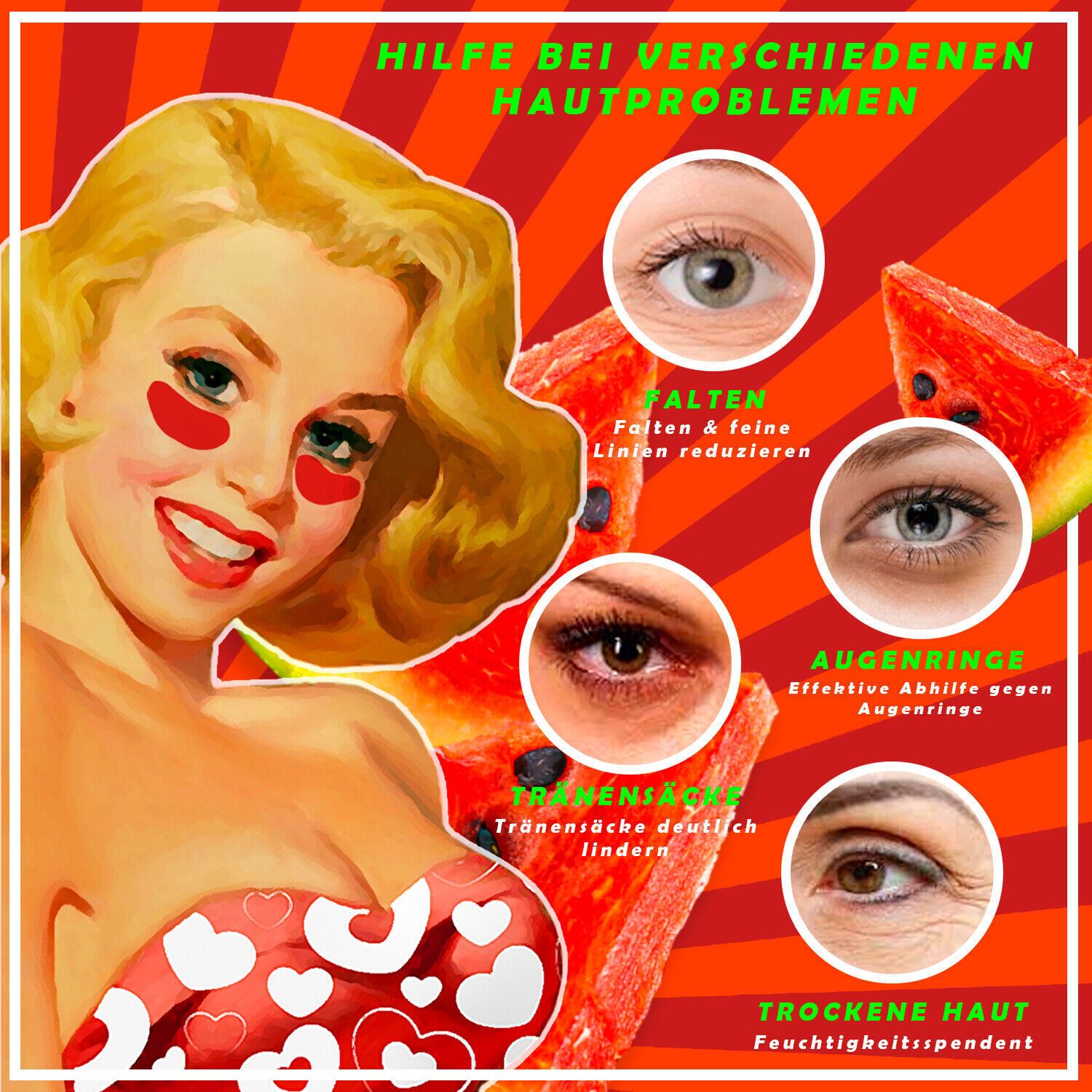 P-Beauty Augenpads Anti Aging Wassermelone