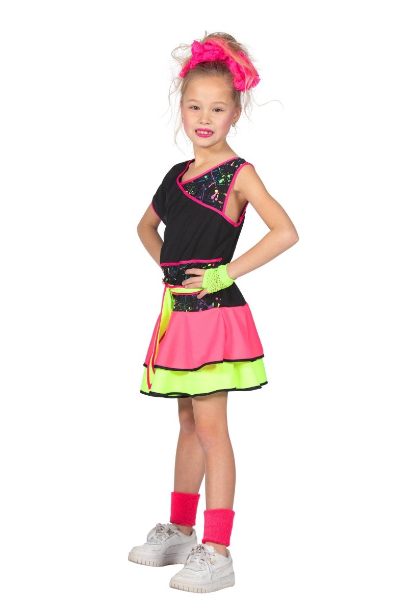 Neon 80S Jurk Meisje