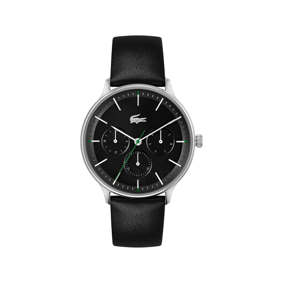 Montre LACOSTE Lacoste Club homme acier bracelet cuir noir