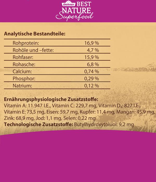 Dehner Best Nature Kleintierfutter Superfood