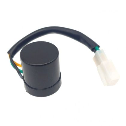 Centrale de clignotants Brazoline AUTO-REGULEE 3 Broches Ampoule et Led (HONDA, YAMAHA, SUZUKI, KAWASAKI, etc) Universel - Noir
