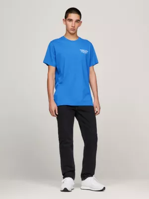 Camiseta Essencial Slim Fit com Estampa de Logo
