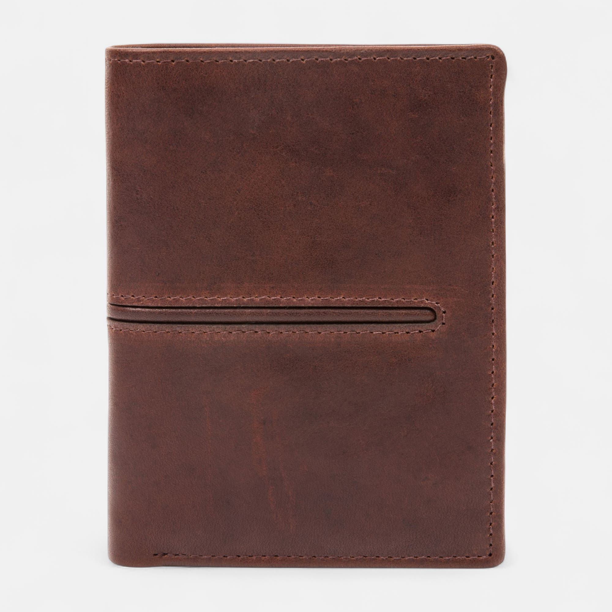 Petite maroquinerie en cuir marron