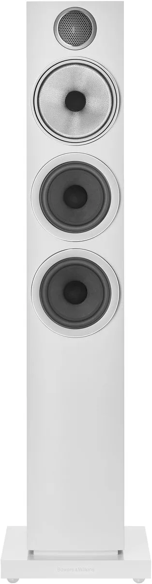 B&W 704 S3 Blanc Satin (la paire) Enceintes colonne