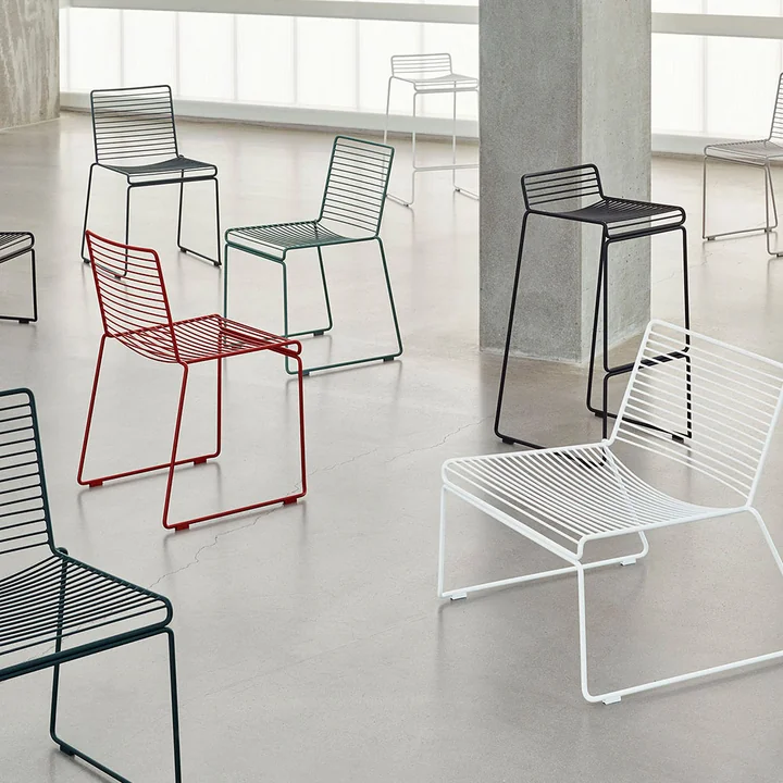 HAY - Hee Dining Chair, weiss (4er-Set)