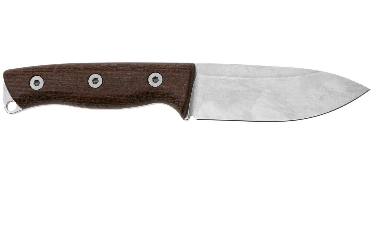 White River Knives Ursus Cub UR35-BNA CPM Magnacut, Natural Burlap Micarta bushcraftmes, Kydex schede met firesteel
