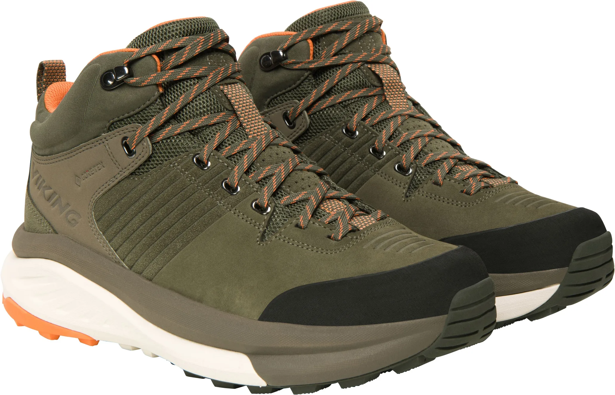 Viking Footwear Men's Cerra Hike Mid Gore-Tex Olive/Orange