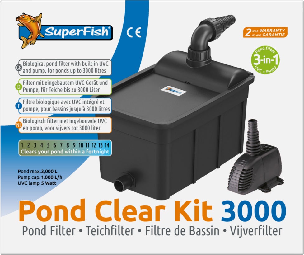 Superfish vijverfilter Pond Clear Kit 3-in-1 3000 L