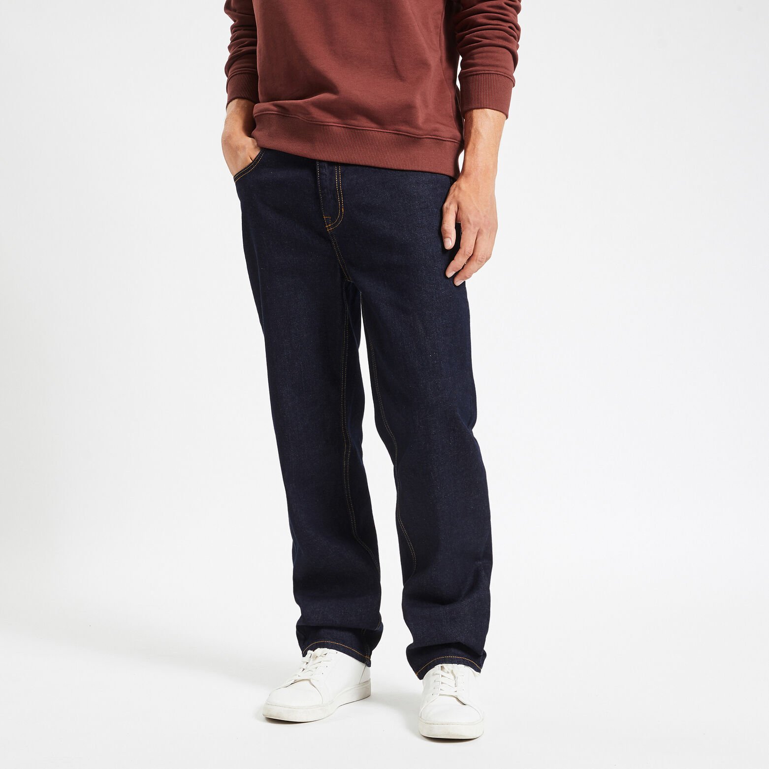 Jean loose Bleu moyen