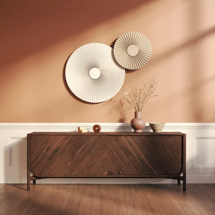 Hartô - Carmen LED-Wandleuchte S, Ø 50 cm, slate grey (RAL 7016)