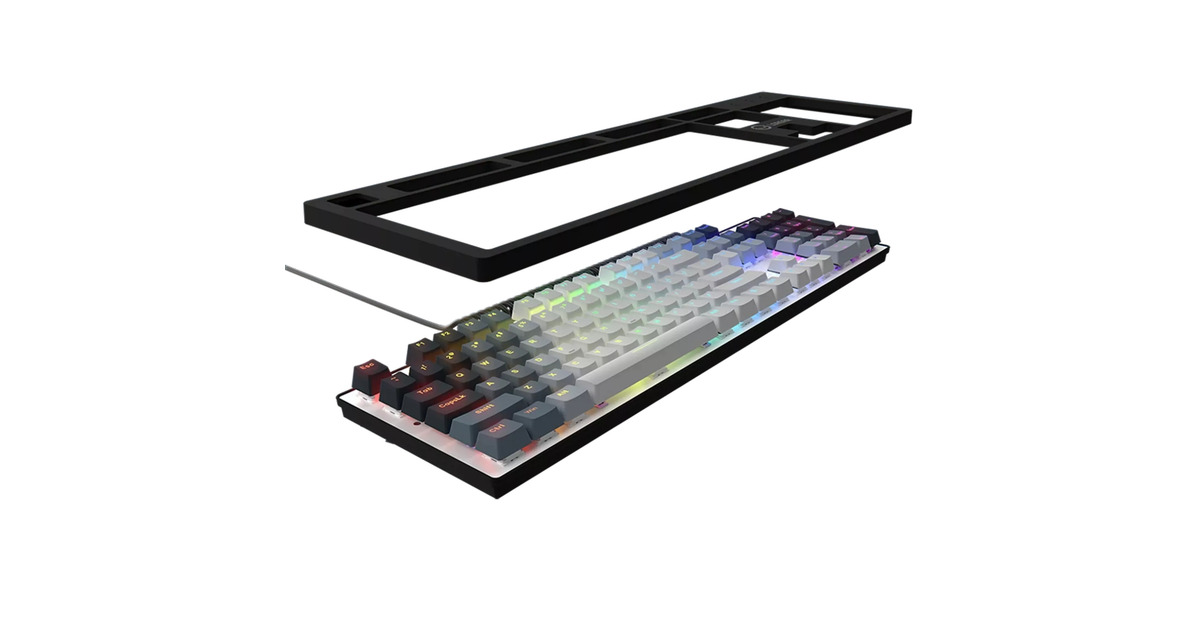 LORGARAzar 514, gaming toetsenbord  (Wit, US lay-out, LOGAR Dream, RGB)