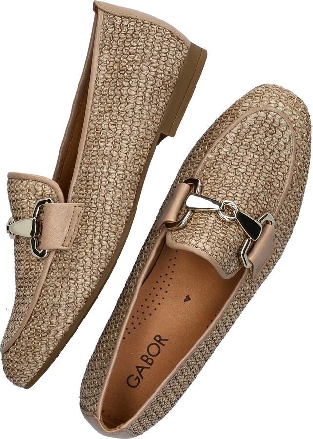 Gabor -Dames zandkleur ballerina's & mocassins