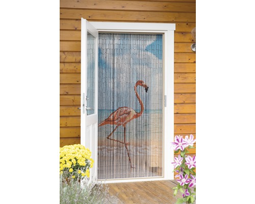 Bamboe Flamingo Deurgordijn 90x200 cm