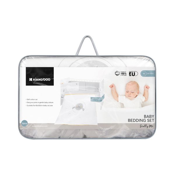 Kikkaboo Enxoval de Cama de 6 Peças 60/120 Seally Me
